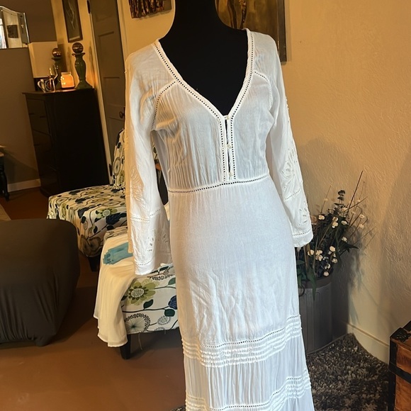 Amuse Society White Casablanca Dress | Size S - Picture 6 of 9